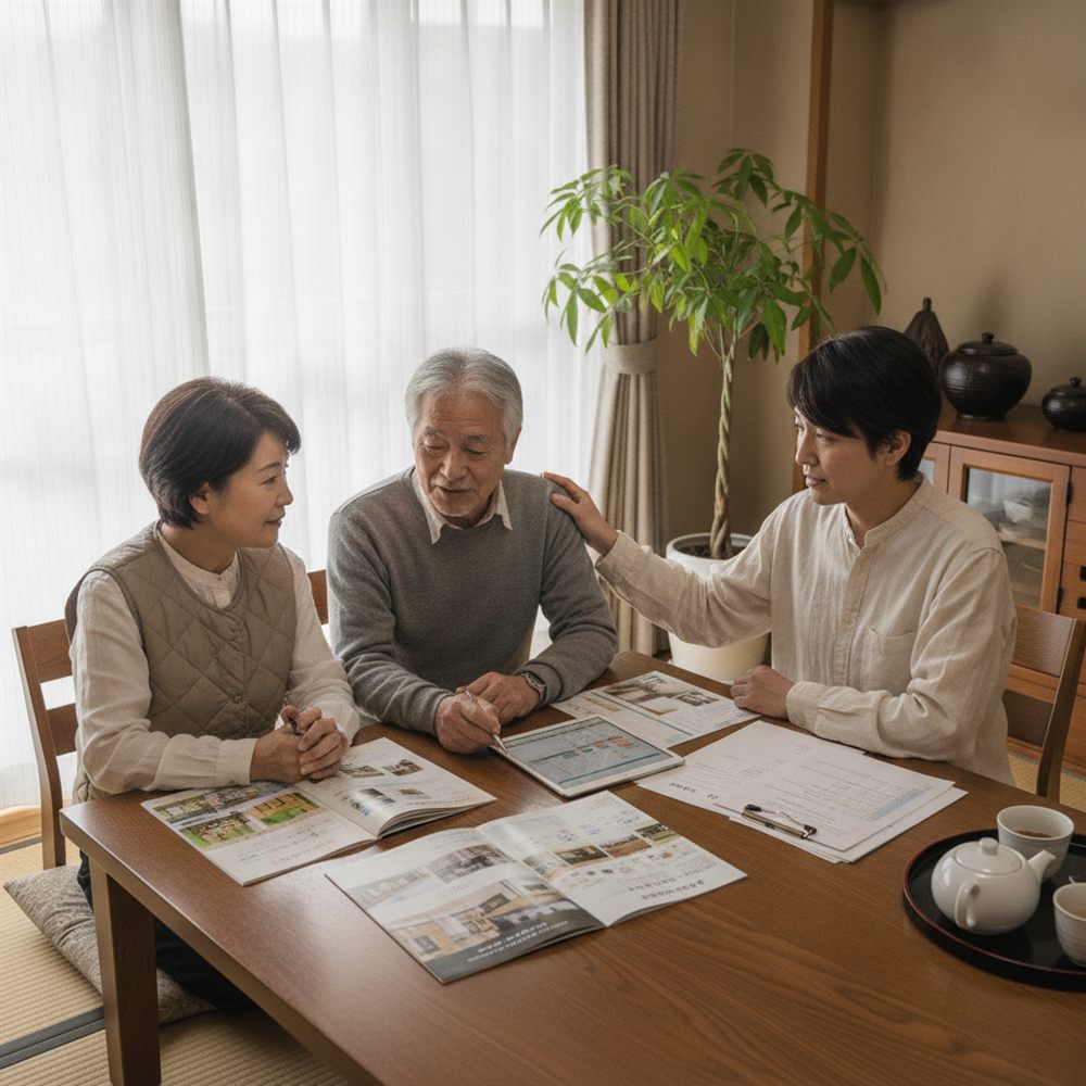 穏やかに過ごす高齢者とスタッフの様子