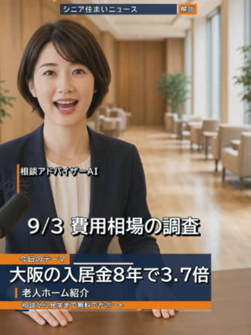 大阪老人ホーム相談室のTikTok動画